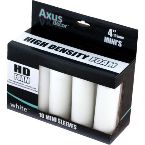 Axus White HD Foam Mini Roller Sleeve