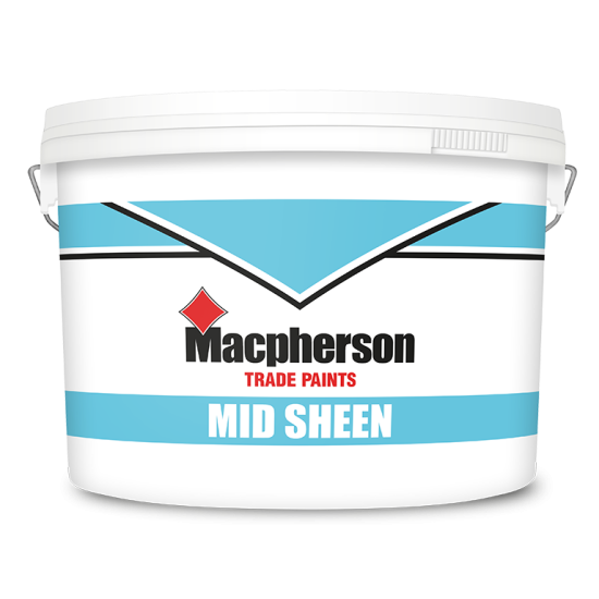 Macpherson Trade Vinyl Mid Sheen Paint Colours 10lt
