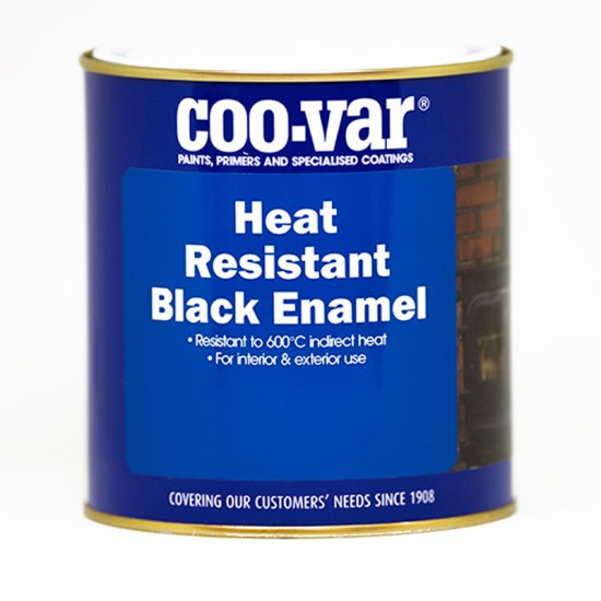Coo-Var Heat Resistant Black Enamel Paint