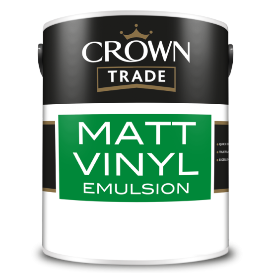 Crown Trade Vinyl Matt Paint 10lt Colours