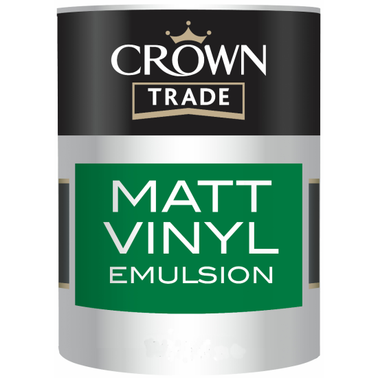 Crown Trade Vinyl Matt Paint 1lt Colours