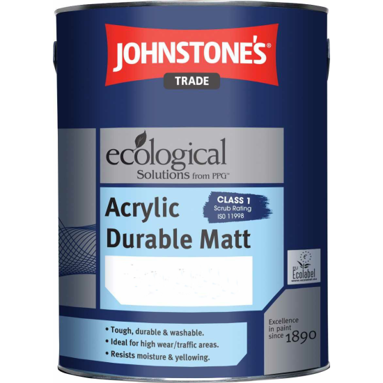 Johnstones Trade Acrylic Durable Matt Paint Colours 2.5lt