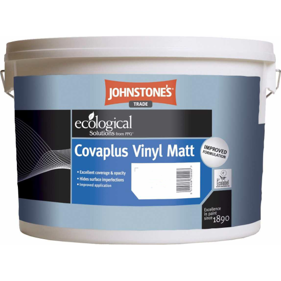 Johnstones Trade Covaplus Vinyl Matt Paint Black