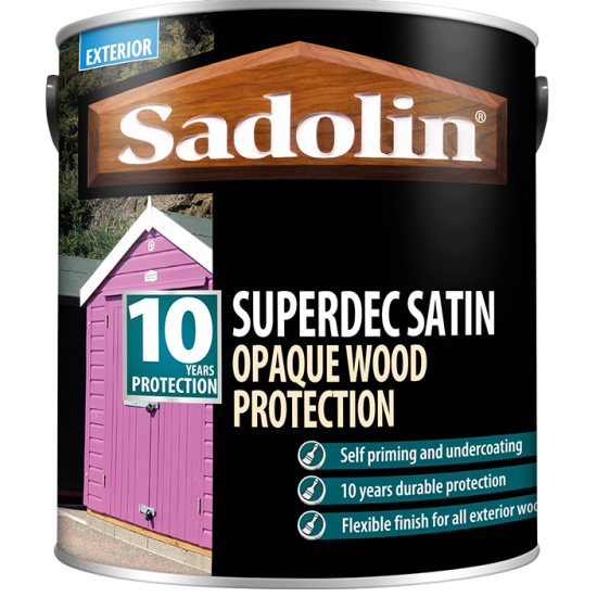 Sadolin Superdec Satin Opaque Wood Protection Colours