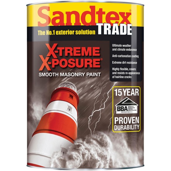 Sandtex Trade X-treme X-Posure Smooth Masonry Paint 5lt
