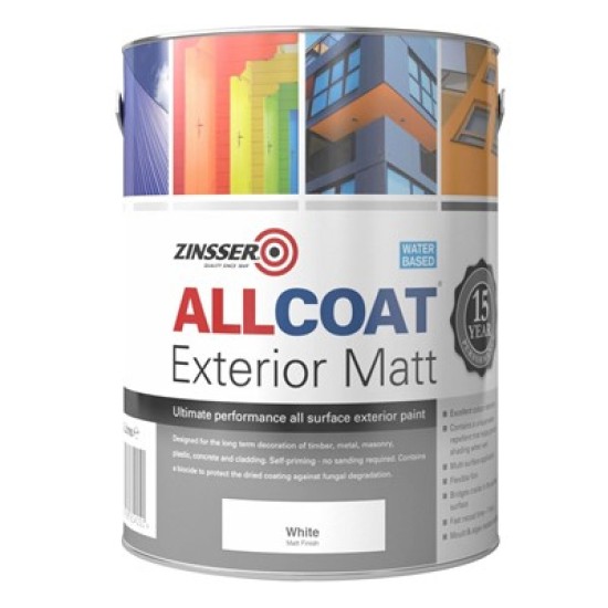 Zinsser AllCoat Exterior Matt Paint 1lt