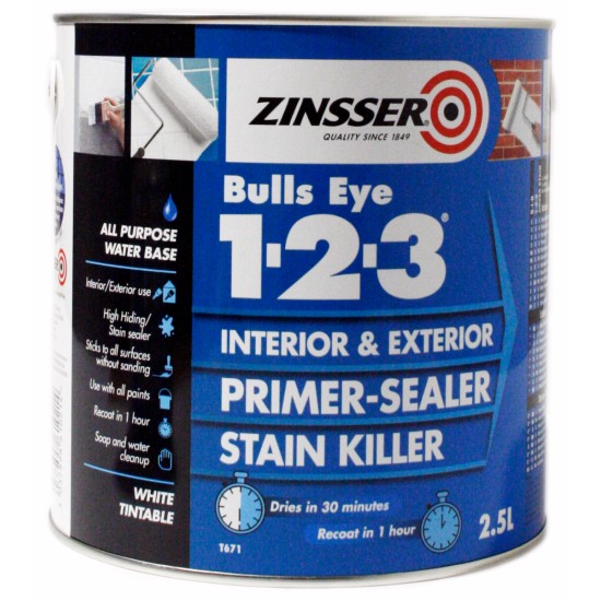 Zinsser Bulls Eye 123 Primer White